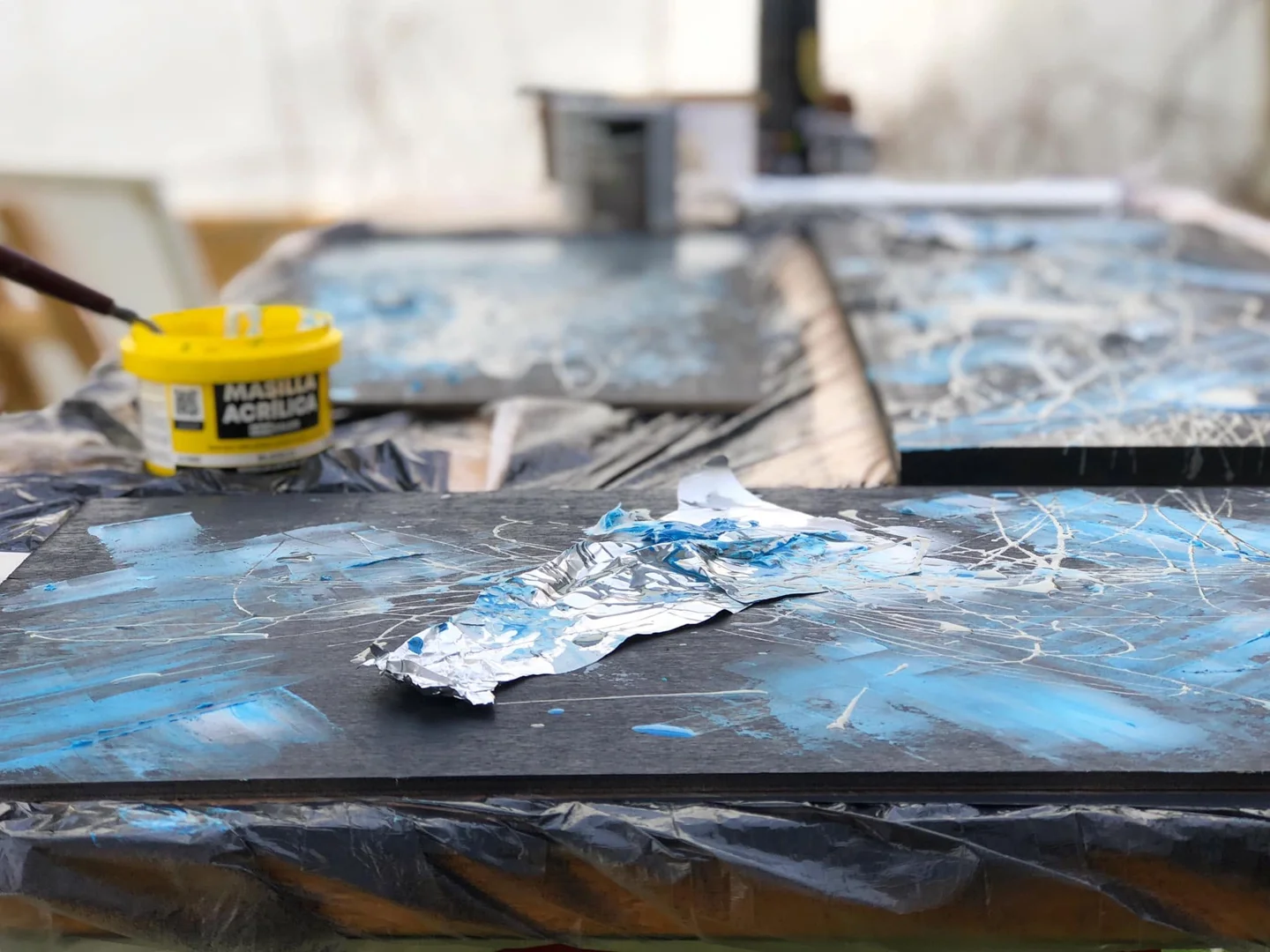 Atelier ao ar livre — materiais e processo